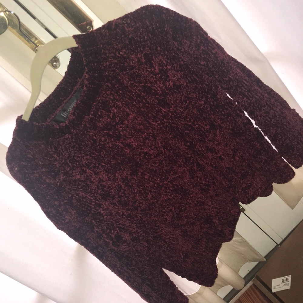 Maroon chunky sweater ! NEVER WORN BEFORE - Picture 4 of 4